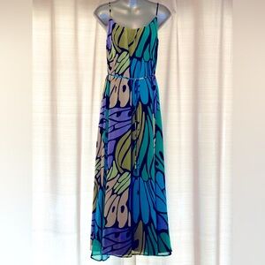 Sam Edelman medium butterfly print maxi dress